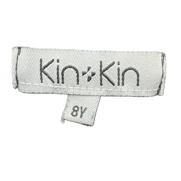 Kin kin girls sz 8 black velvet sleeveless jumper dress fancy holiday party fun - Picture 3 of 3